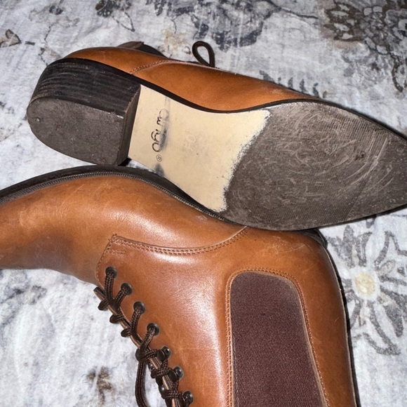 Vintage Brown DINGO Leather Women's Ankle Boots - Picture 4 of 7